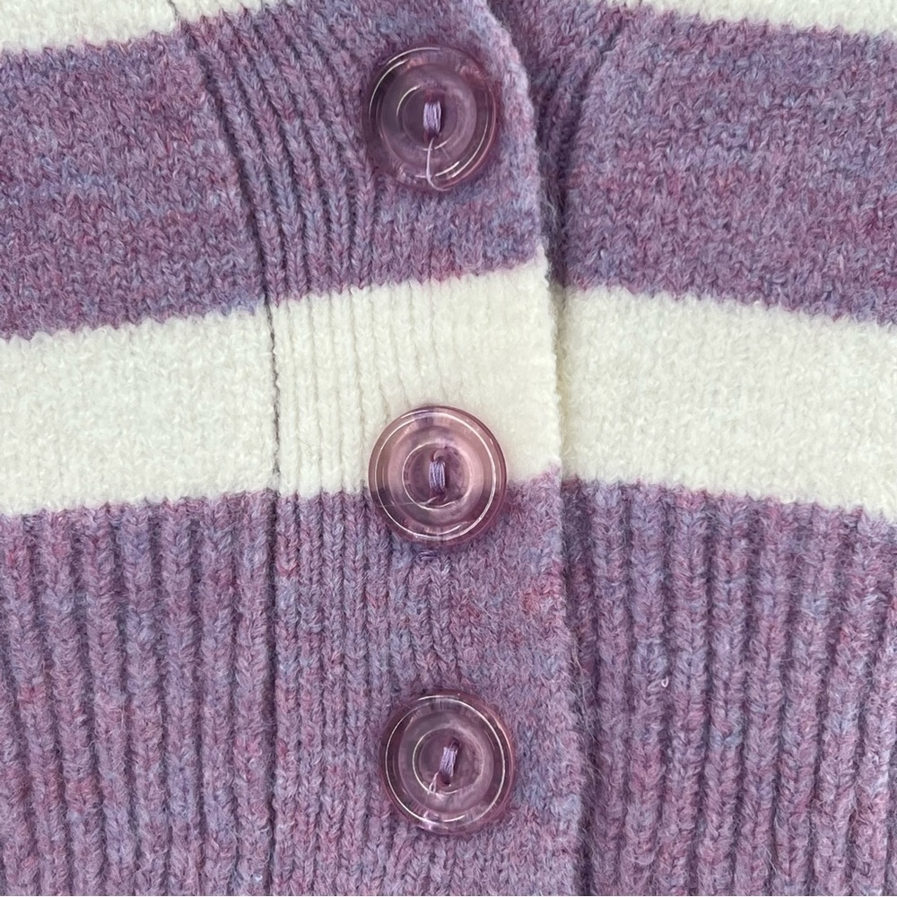 For Love and Lemons Maud Cropped Sweater Vest in Purple NWT size Medium - Picture 6 of 9